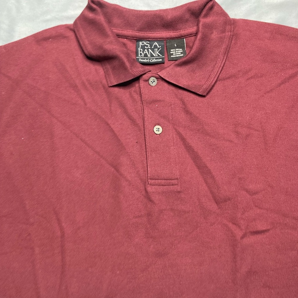 Jos. A. Bank Rich Burgundy Polo Shirt - Picture 4 of 9